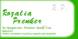 rozalia prenker business card